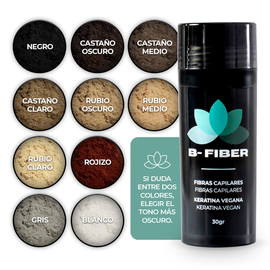 todos los colores fibras capilares
